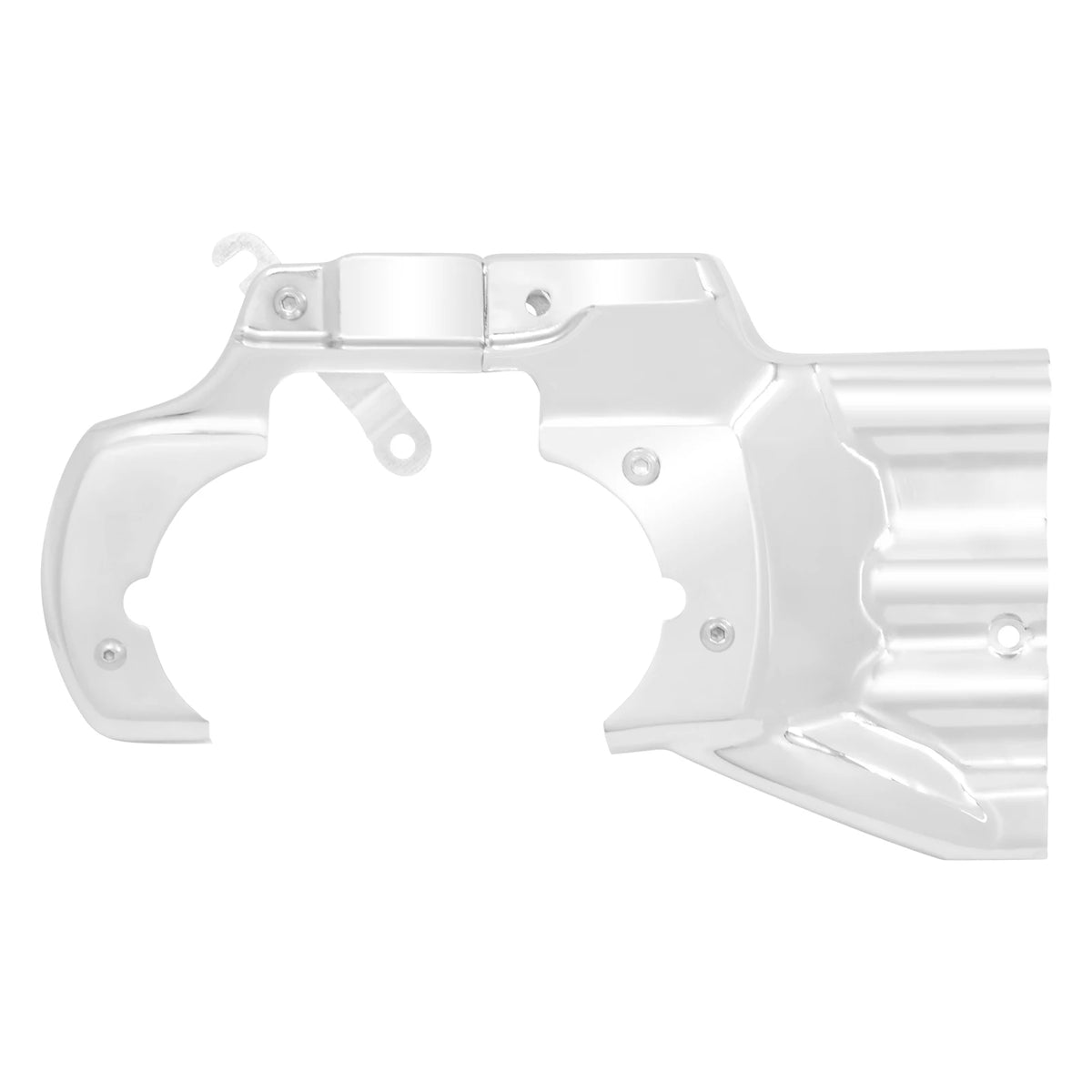 Cache d'interface moteur-boîte chromé pour Harley Softail 2007-2017 - vue 2