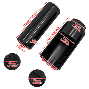 Cache de fourche avant noir pour Harley-Davidson Dyna - vue 6