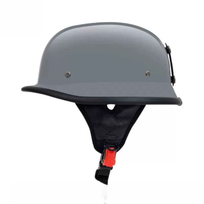 Casque moto demi-jet vintage simili cuir - vue produit - vue 13