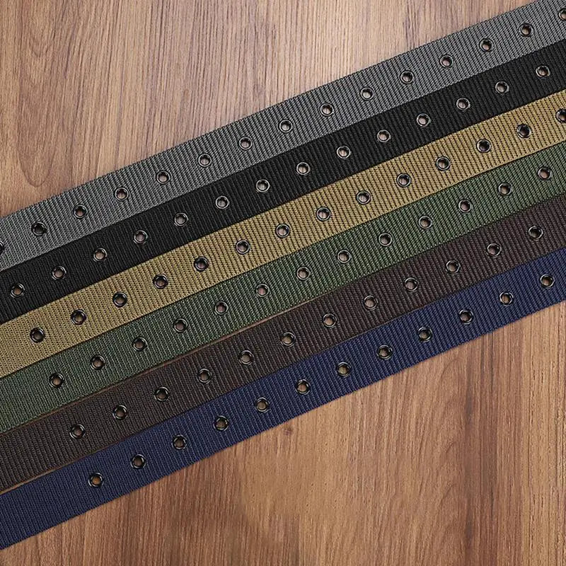 Ceinture en toile grise à boucle ardillon métallique - vue 4