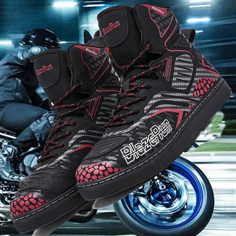Boots moto homme imperméables - vue de profil