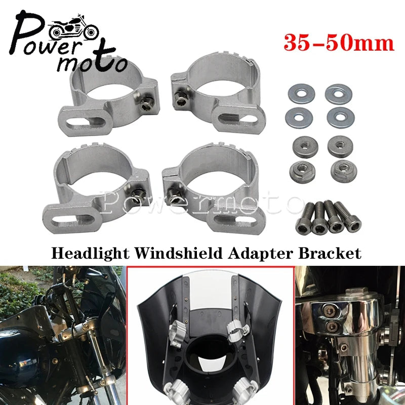 Colliers de fourche pour bulle Harley Dyna Sportster - vue 1