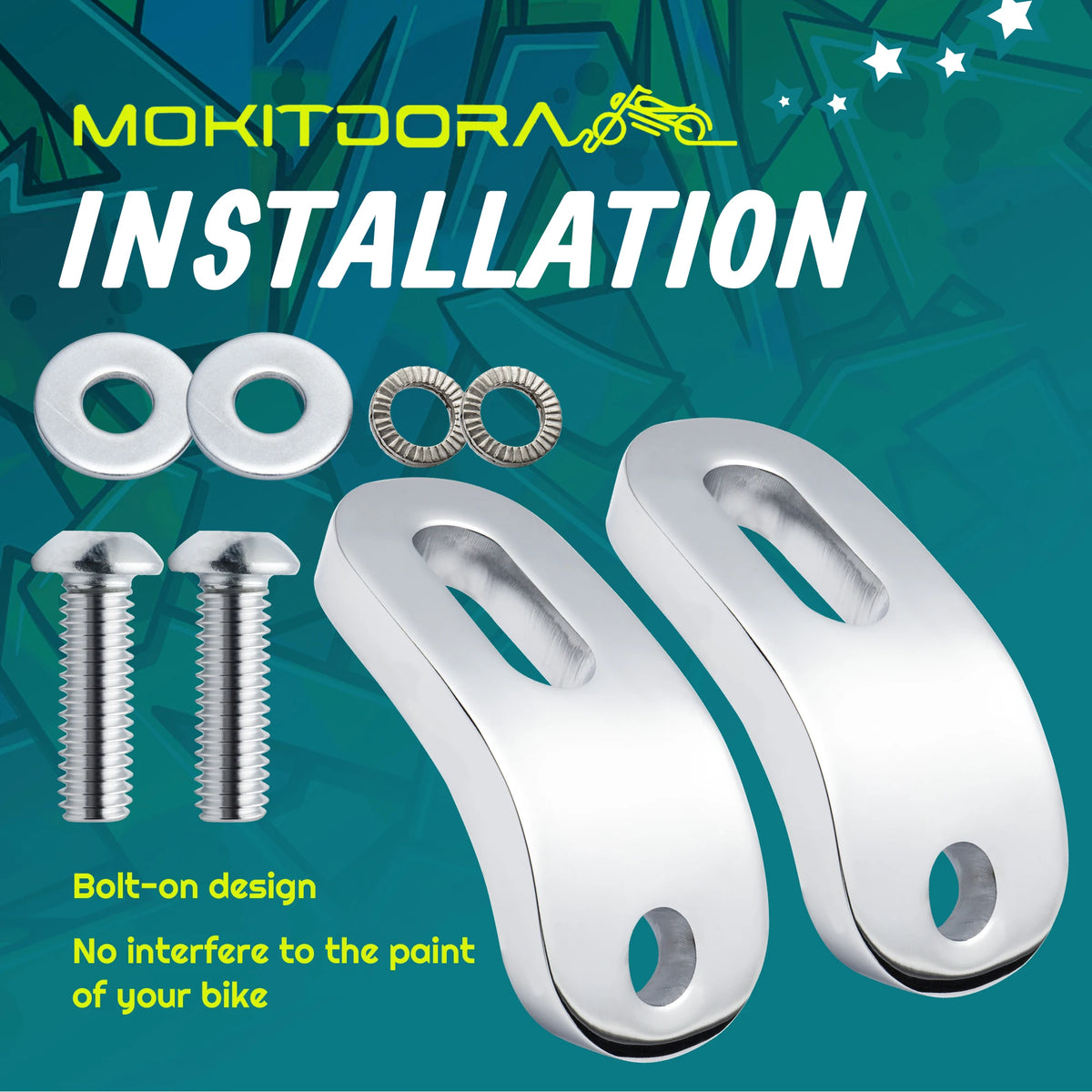 Support d'arrimage avant sans sangle apparente (tie-down) pour Harley-Davidson Touring – photo 4/7