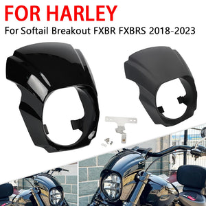 Carénage de phare style Aggressor pour moto Harley Breakout - vue 1