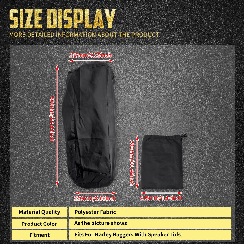 Housses de protection imperméables pour couvercles de sacoches à haut-parleurs - Harley-Davidson Touring 1994-2024 – photo 6/7