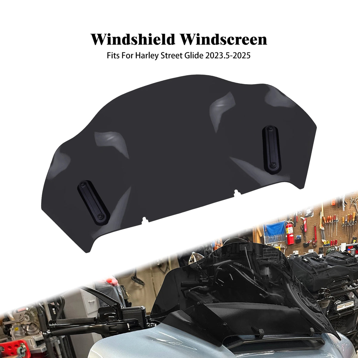 Pare-brise rouge 10 pouces pour Harley-Davidson Street Glide - vue 11