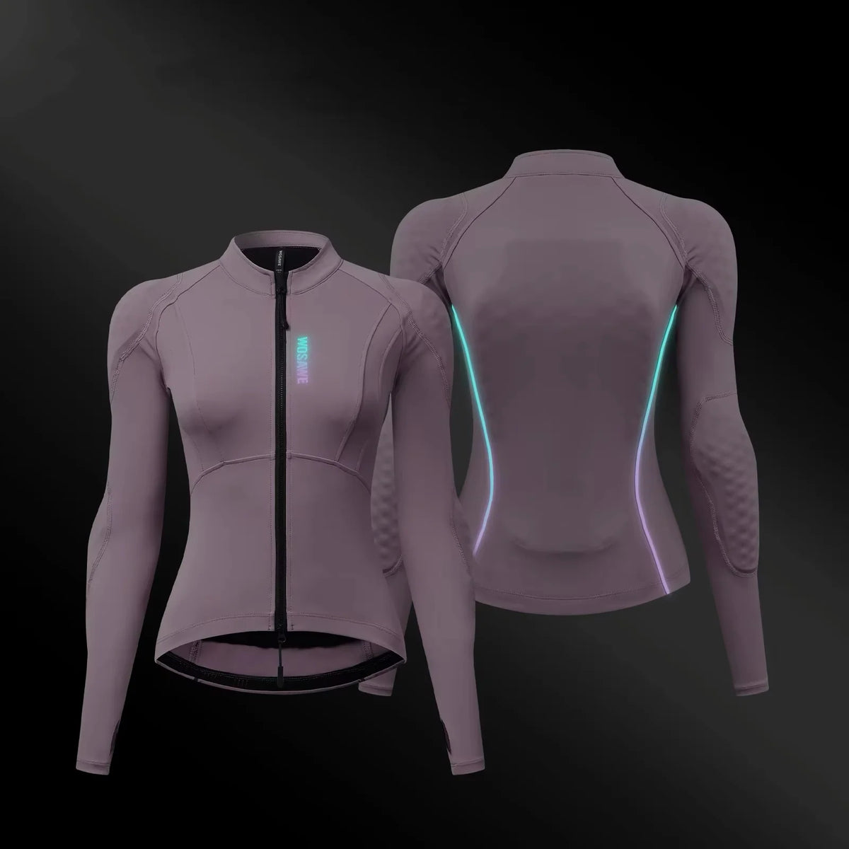 Blouson moto femme WOSAWE noir coupe ajustée - vue 4