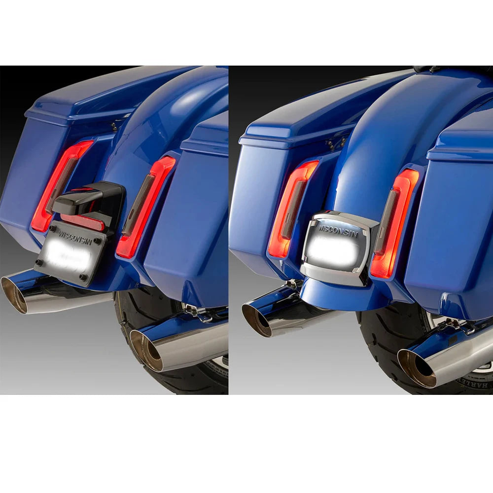 Kit de Relocalisation de Plaque LED avec Feu Stop Intégré, Lentille Fumée - Harley-Davidson Street Glide, Road Glide ST, CVO 2023-2024 – photo 2/8