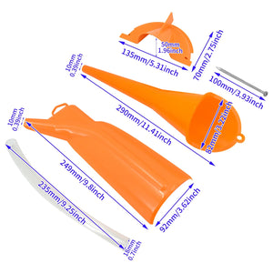 Entonnoir de remplissage d'huile orange pour Harley - vue 6