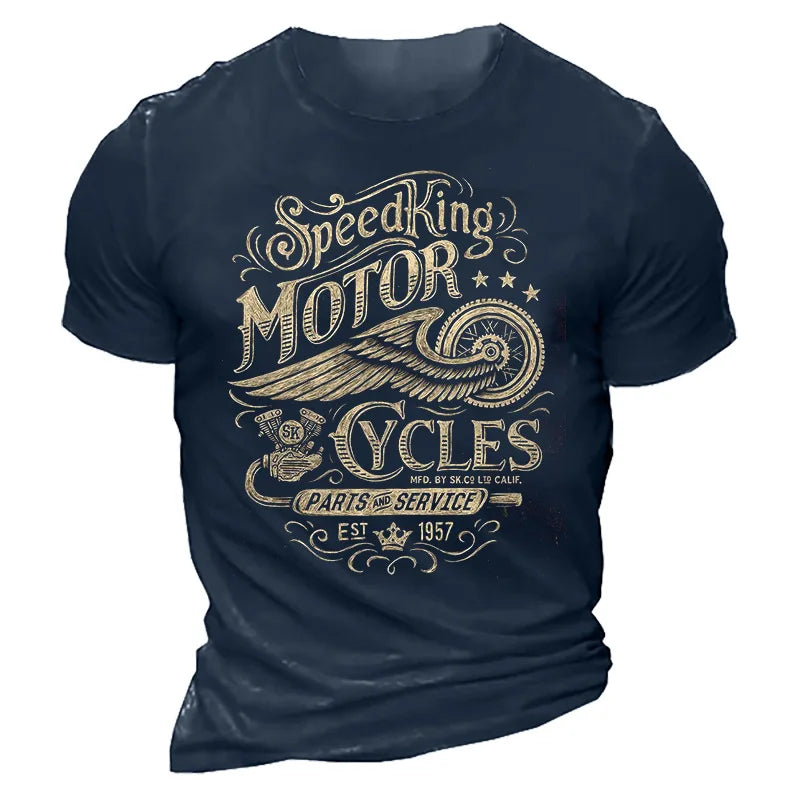 T-shirt Moto Homme 1976 Racing Vintage Imprimé 3D Manches Courtes - vue 17
