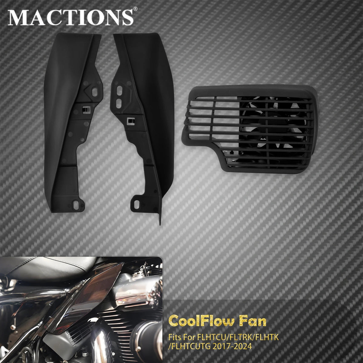 Ventilateur Déflecteur Mi-Cadre (CoolFlow) - Harley-Davidson Touring 2017-2024 – photo 1/7