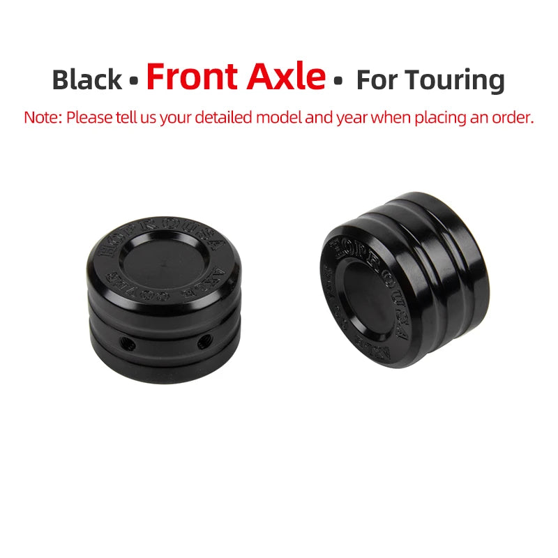 Caches d'Écrou d'Essieu Avant/Arrière CNC pour Harley Touring, Softail, Sportster – photo 18/24