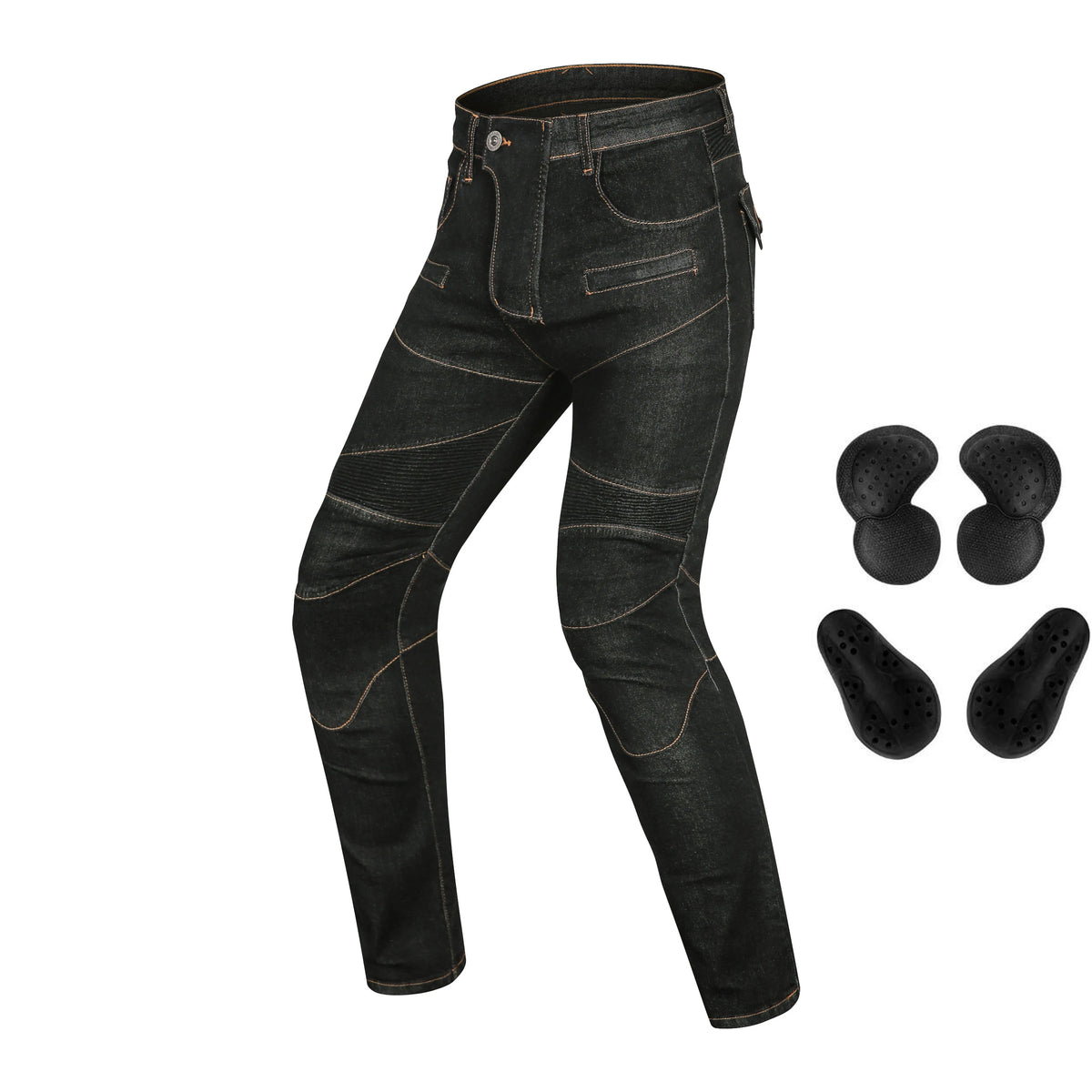Pantalon moto homme anti-chute façon jean - vue 12