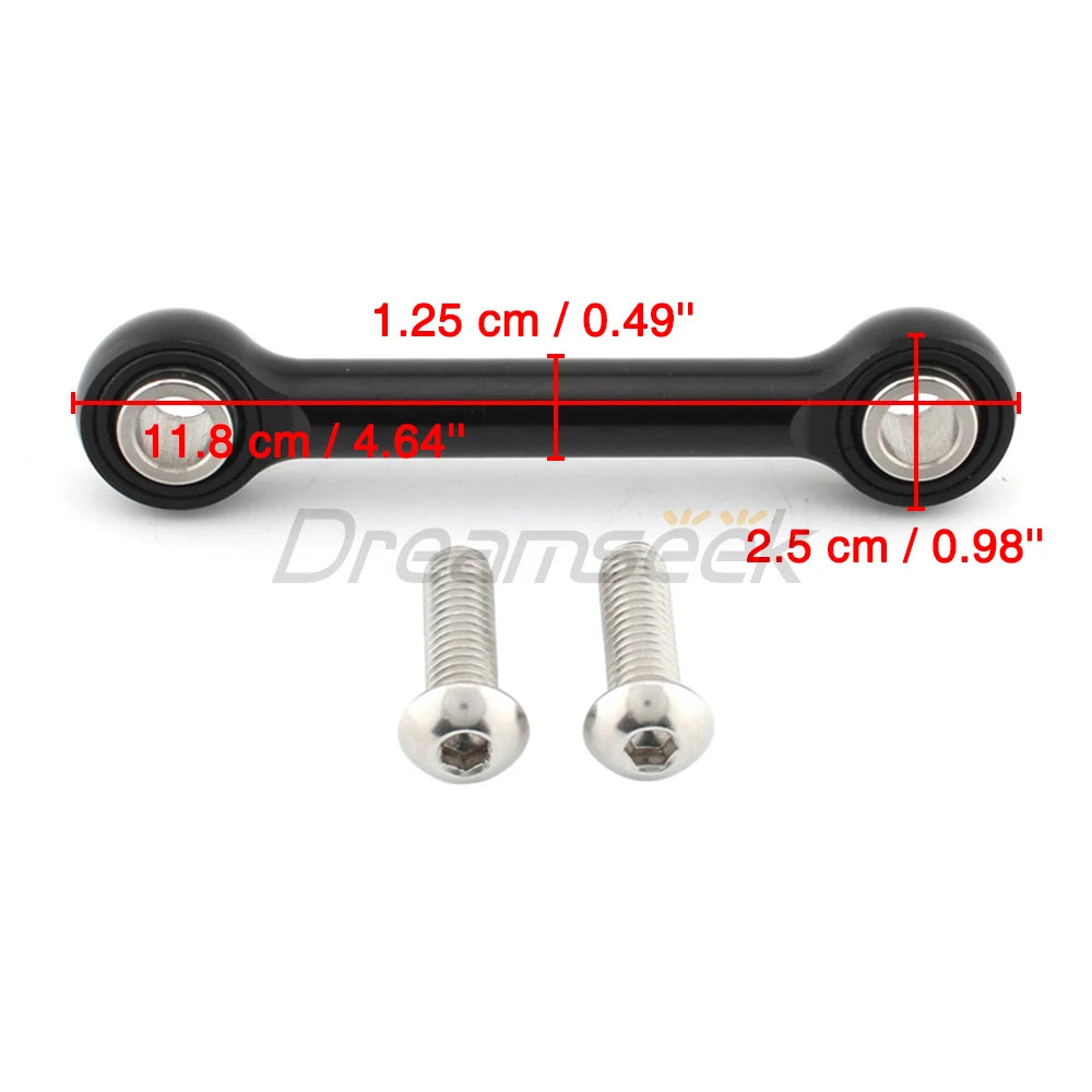 Biellette stabilisatrice de moteur CNC noire - Harley Sportster XL 883/1200 (2004-2024) – photo 4/6