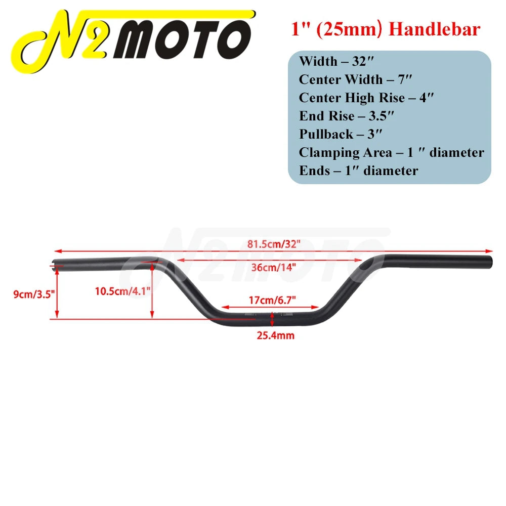 Guidon moto noir style club pour Harley-Davidson - vue 13