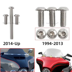 Vis chromées de fixation de carénage moto - vue 1