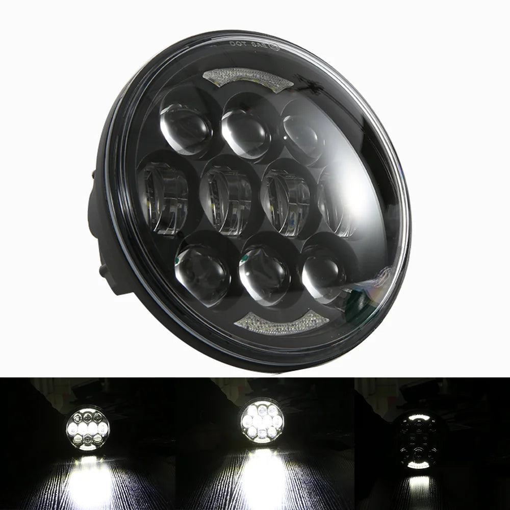 Phare LED 5,75 pouces pour Harley Sportster Dyna - vue 8