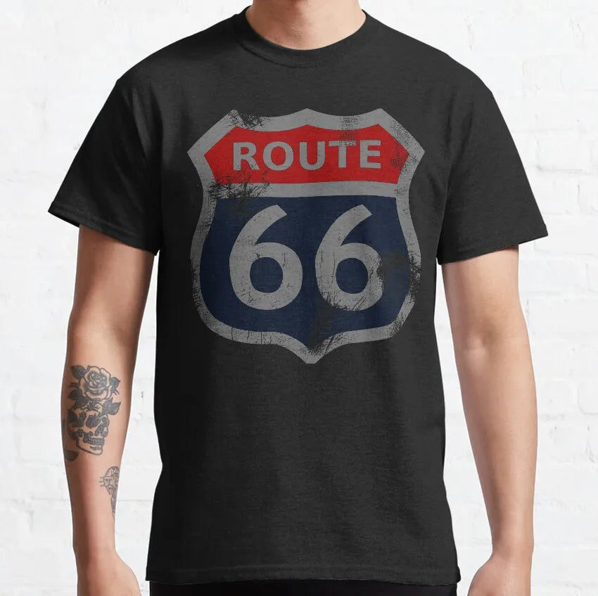 T-shirt Homme Route 66 Mother Road 100% Coton Grande Taille - vue 18