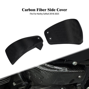 Caches Latéraux de Batterie en Carbone (Carbon Fiber) - Harley-Davidson Softail 2018-2025 – photo 1/6