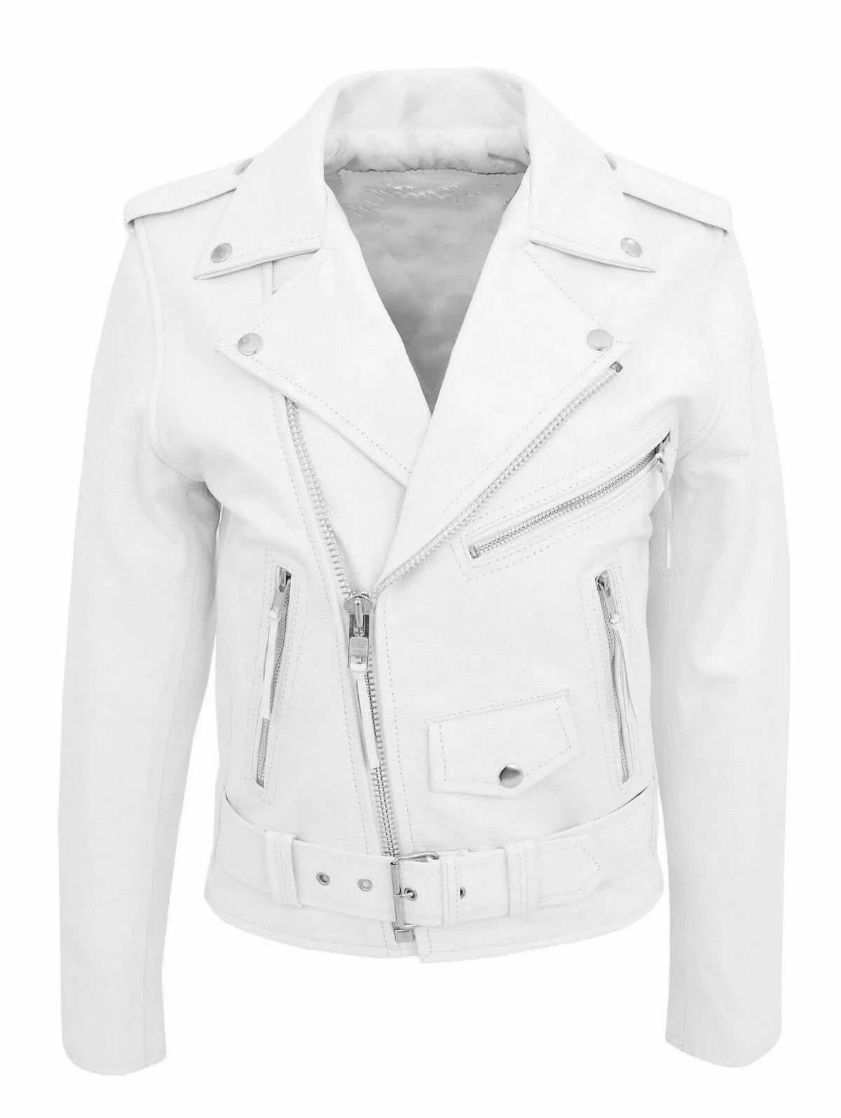 Blouson en cuir PU coupe slim - vue - vue 6