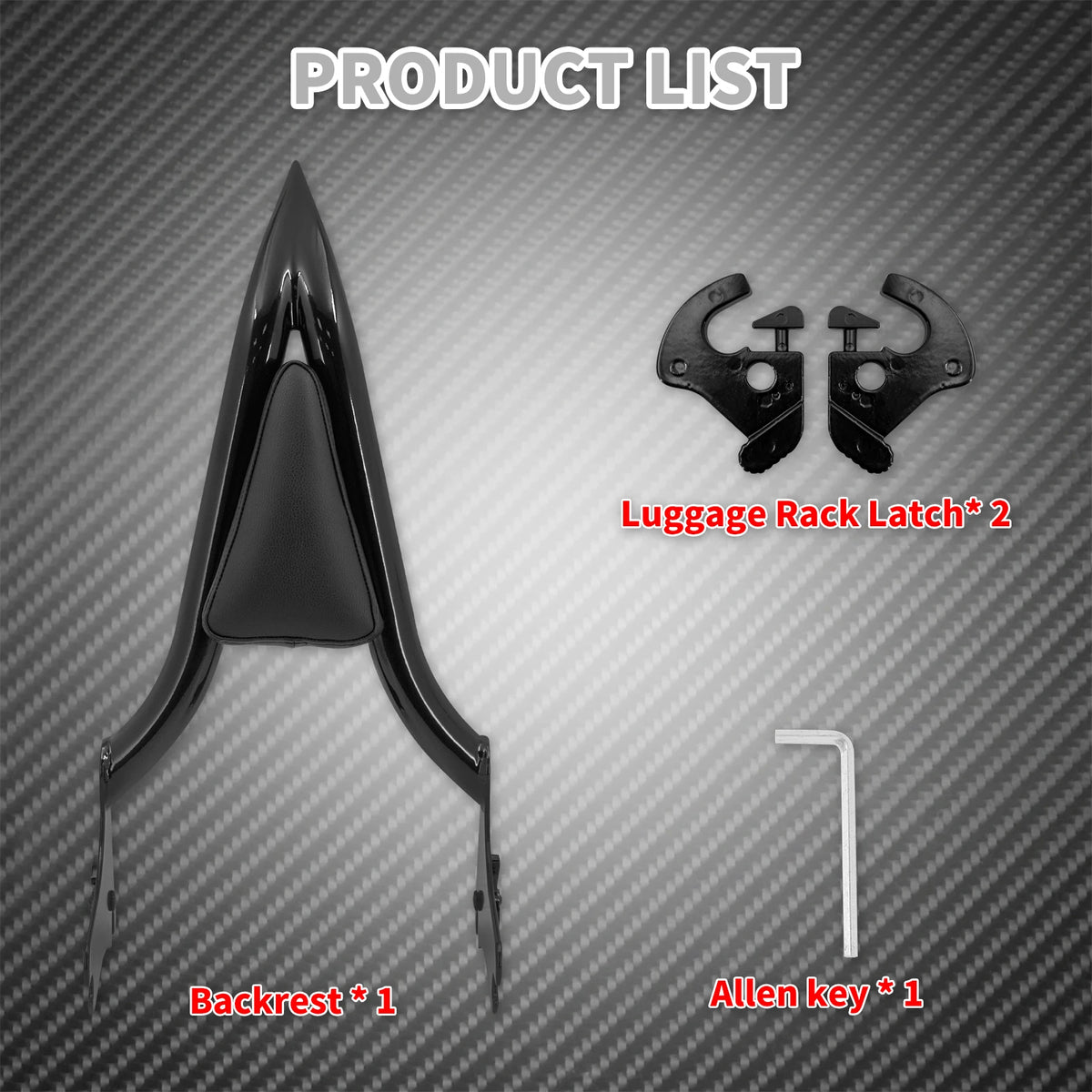 Dossier Passager Sissy Bar Détachable à Dégagement Rapide - Harley-Davidson Touring 1997-2008 – photo 6/8