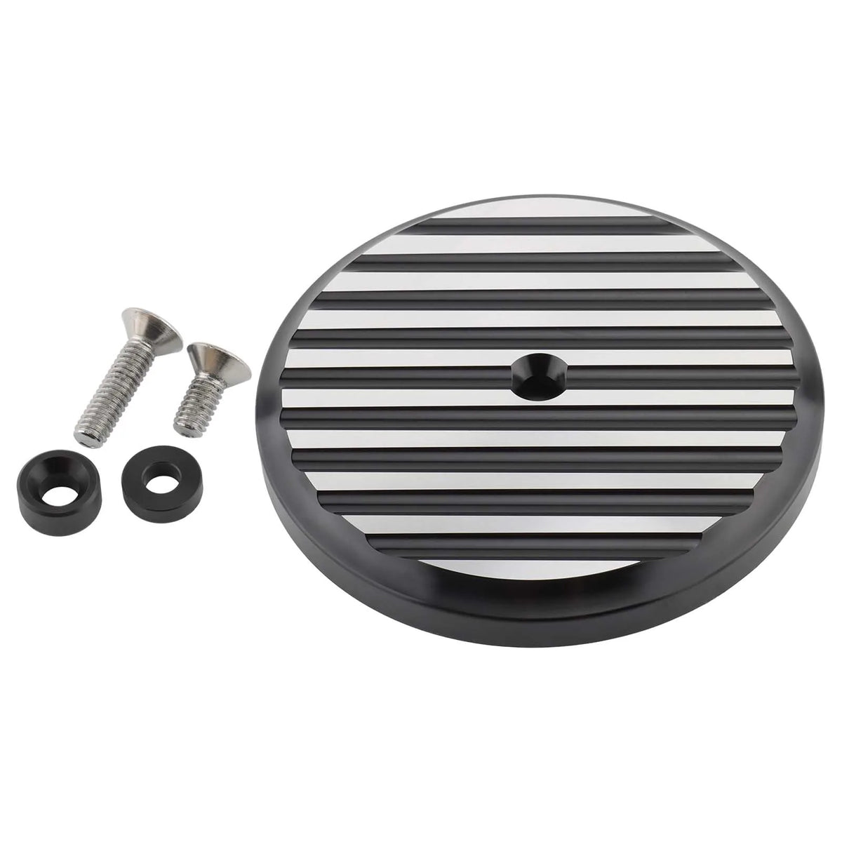 Couvercle de filtre à air rainuré pour Harley Dyna Softail Touring - vue 1