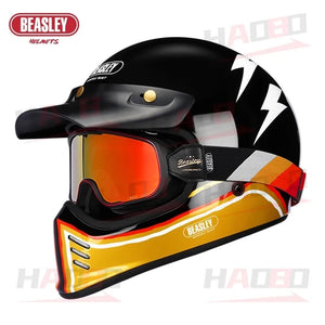 Casque moto intégral rétro - vue produit - vue 9