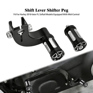 Levier de sélecteur de vitesse en aluminium pour Harley-Davidson Softail - vue 7