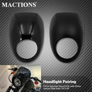 Carénage de Phare Avant (Cowl) pour Fourche 39mm - Harley-Davidson Sportster & Dyna – photo 1/8