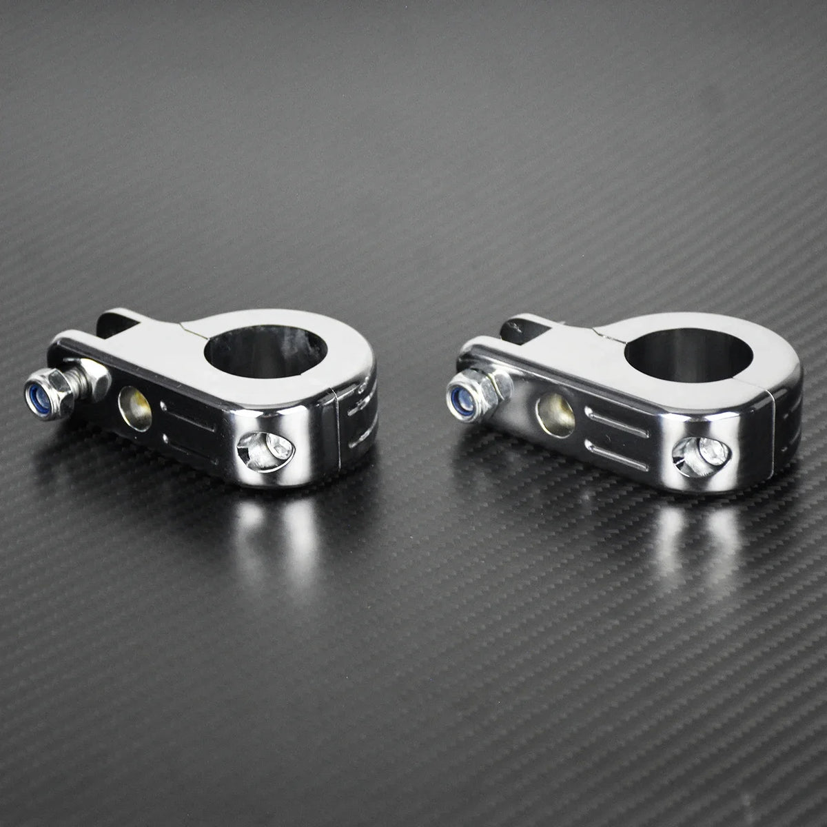Colliers de fixation 32mm pour repose-pieds sur barre de protection - Harley Touring, Sportster XL et autres – photo 5/8