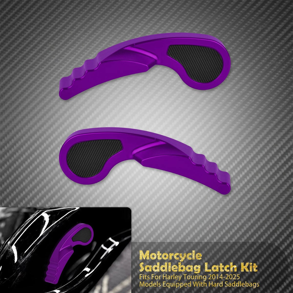 Kit de loquets de sacoches (saddlebag latch) - Harley Touring Road King, Street Electra Glide 2014-2025 – photo 11/12