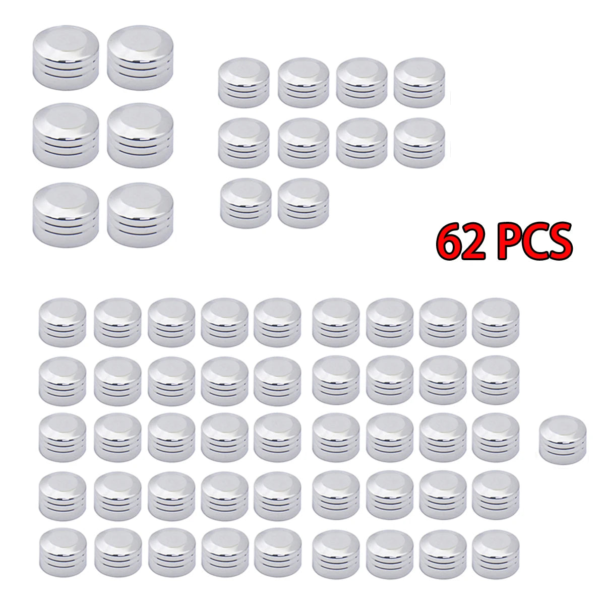Kit de 62 caches de vis moteur pour Harley Touring Softail - vue 6
