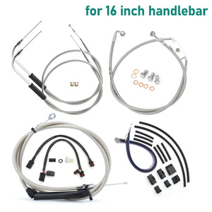 Kit de Câbles Rallongés pour Guidon - Harley-Davidson Dyna 2012-2017 (Avec ABS, Disque Avant Simple) – photo 8/12