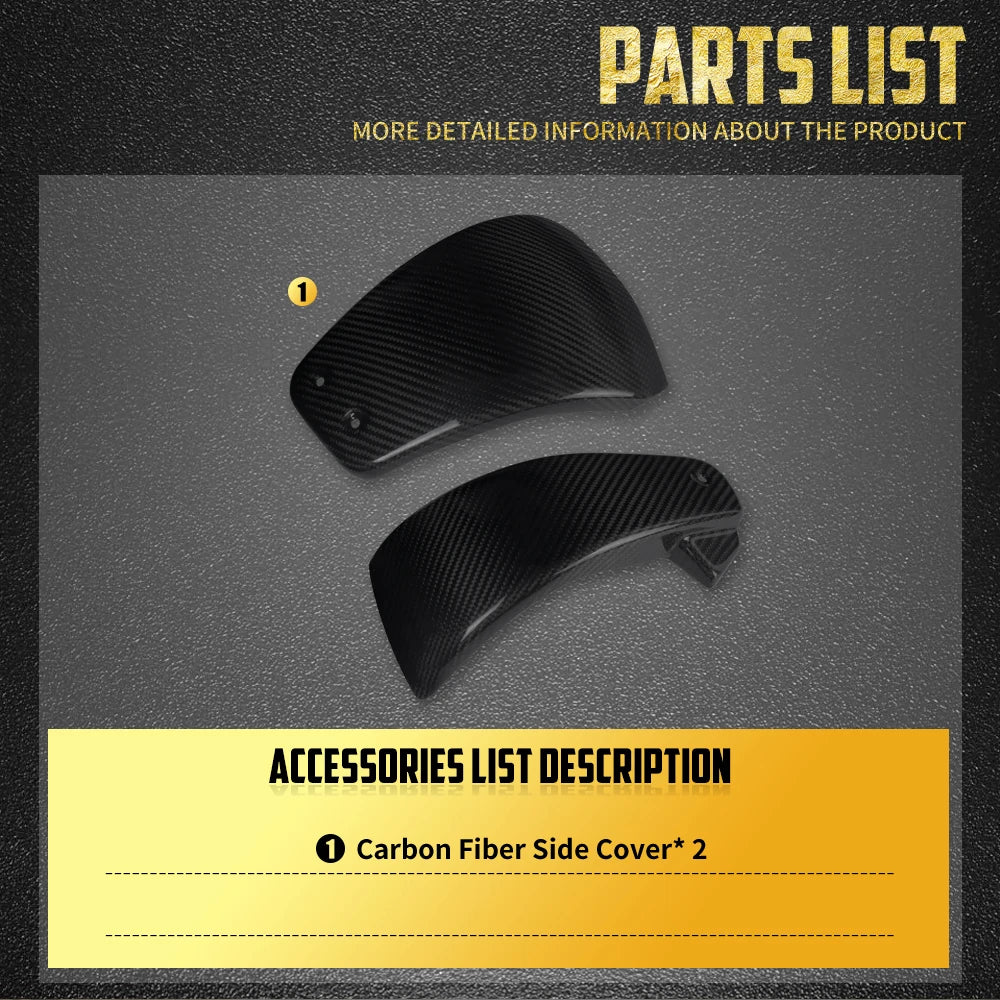 Kit de caches latéraux de batterie en fibre de carbone - Harley Softail Low Rider ST, Fat Boy, Breakout, Standard, FXBB, FLDE, FXST – photo 6/7