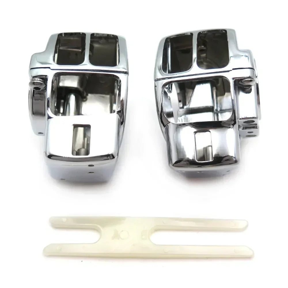 Boîtiers de commodo chromés pour Harley Touring Electra Glide Street Glide - vue 6