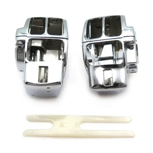 Boîtiers de commodo chromés pour Harley Touring Electra Glide Street Glide - vue 6
