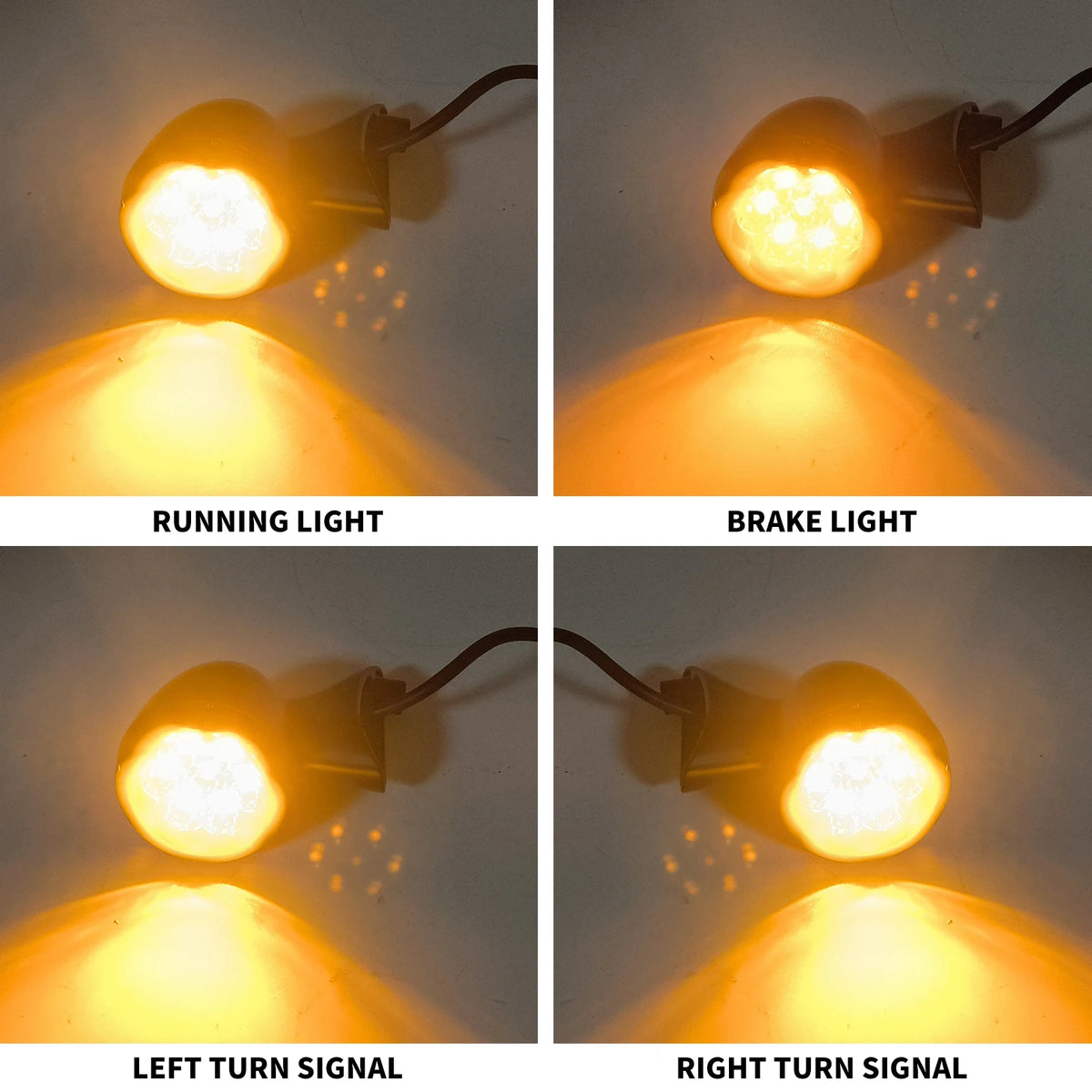 Clignotant avant LED chromé pour Harley-Davidson Touring Road Glide - vue 6
