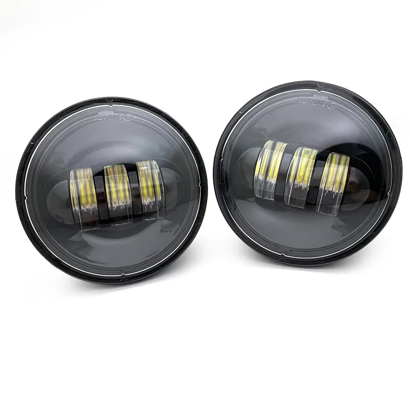 Feux additionnels LED 4,5 pouces pour Harley Touring - vue 7