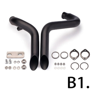 Drag pipes inox pour Harley Sportster - vue 6