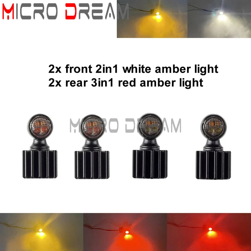Mini clignotants LED 3 en 1 pour Harley Dyna Sportster - vue 8