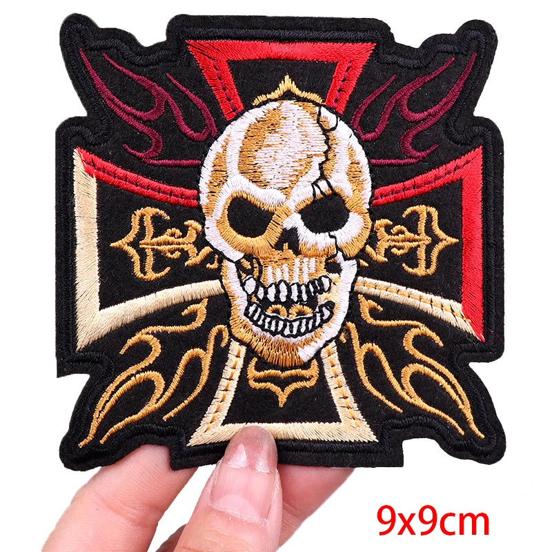 Écusson brodé style biker moto hippie punk - vue 6