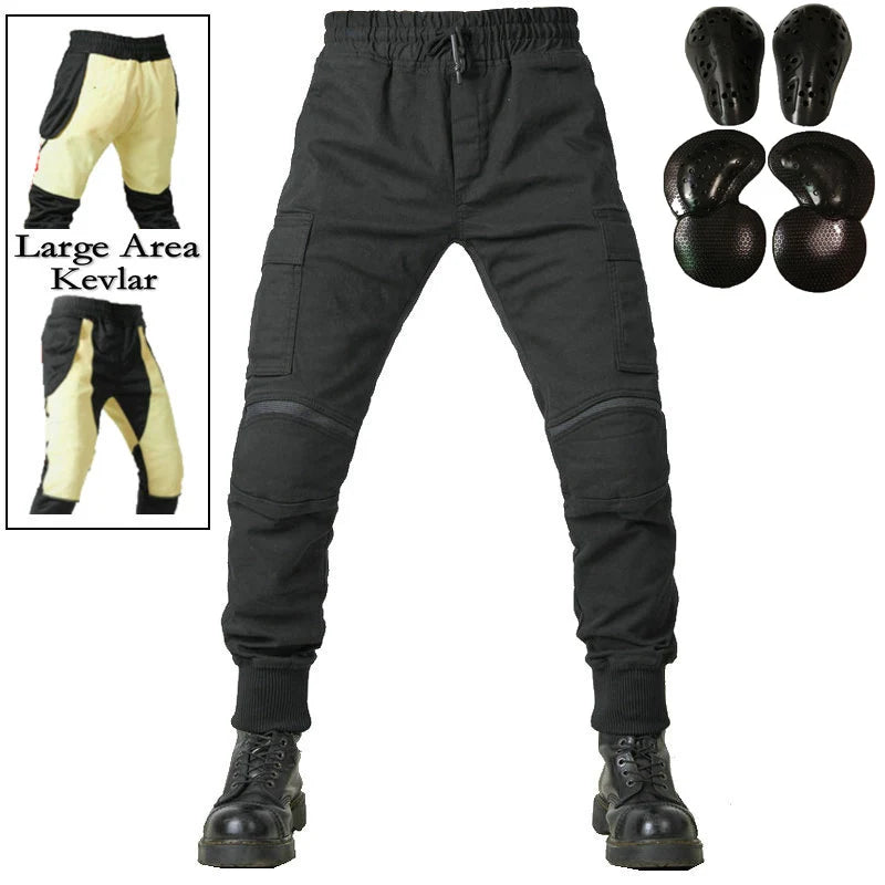 Jean moto homme avec doublure Kevlar amovible - vue 9