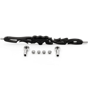 Tringlerie de sélecteur chromée motif tête de mort - Harley Softail, Dyna Wide Glide, Touring – photo 7/8