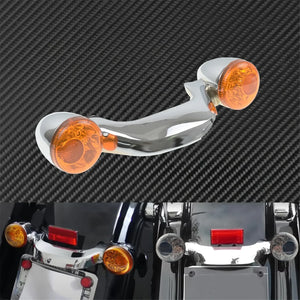 Clignotant LED arrière format bullet noir et fumé pour Harley Touring - vue 4