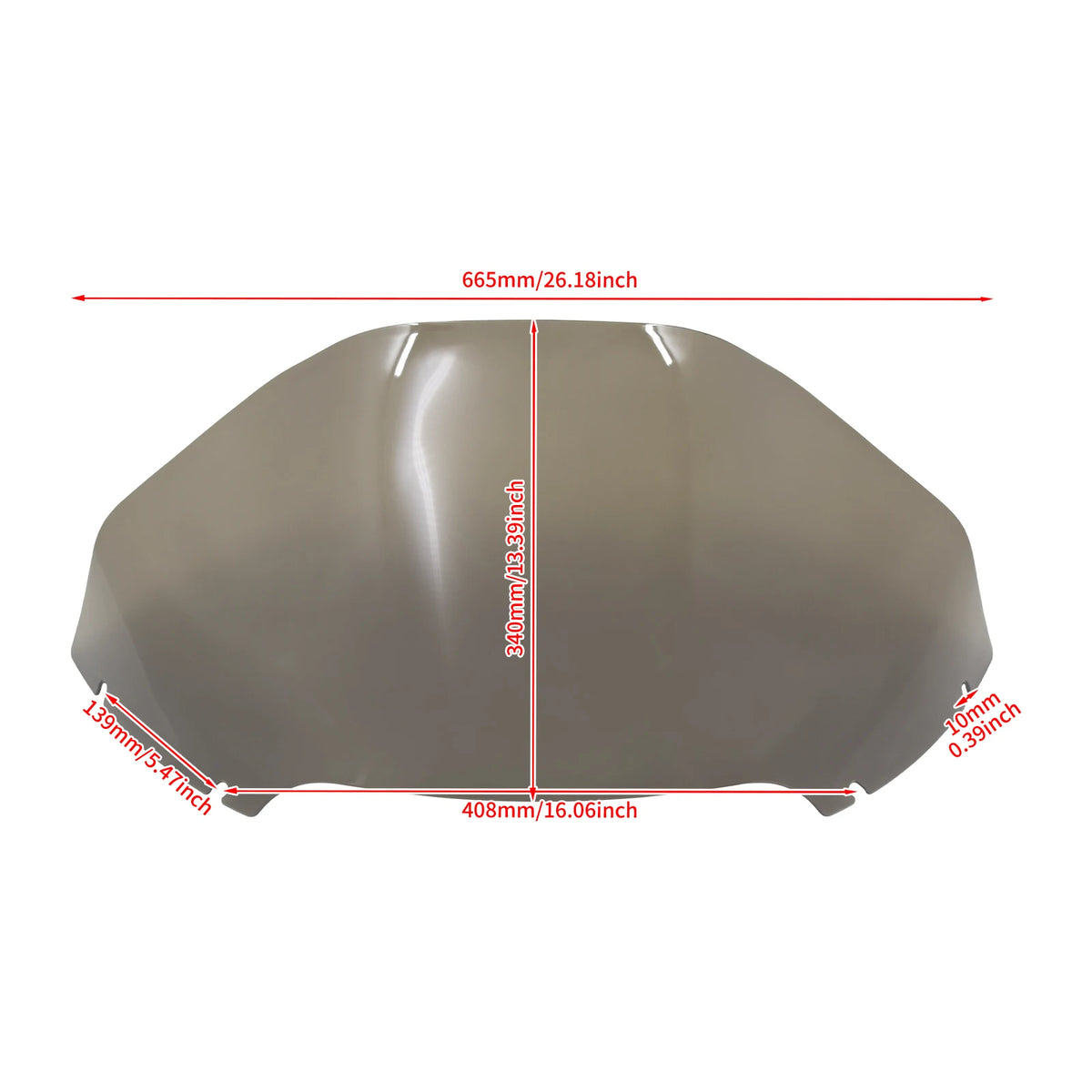 Pare-Brise 13" (Windshield Deflector) - Harley-Davidson Touring Road Glide 2015-2024 – photo 6/9