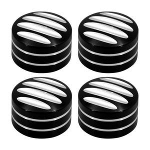 Lot de caches noir et chrome pour vis de culasse moteur Harley - vue 8
