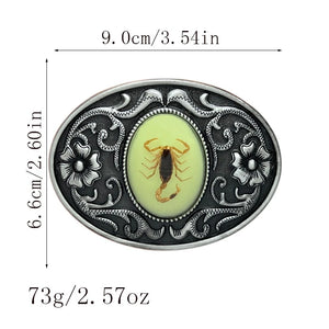 Boucle de ceinture scorpion phosphorescente - vue 5
