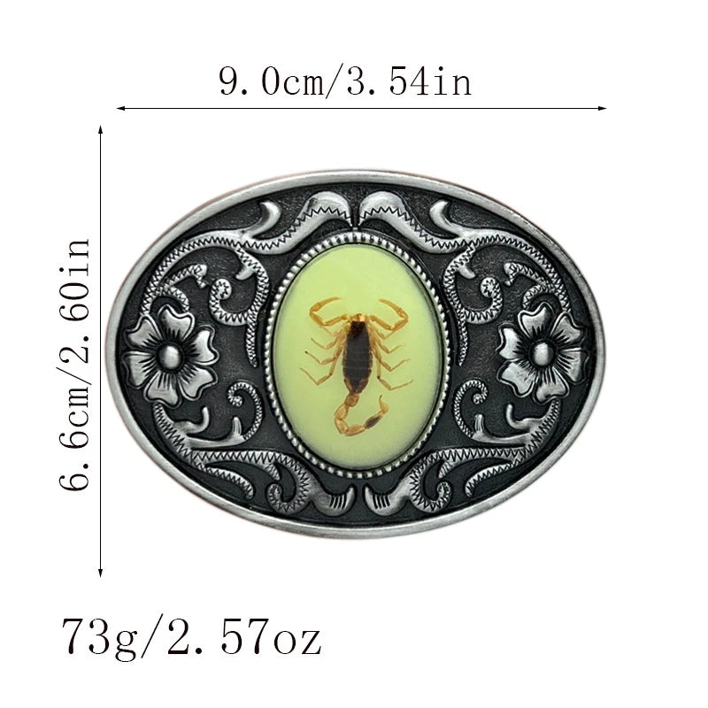 Boucle de ceinture scorpion phosphorescente - vue 5