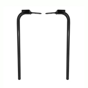 Support de sacoche noir brillant sur une Harley-Davidson Touring - vue 2