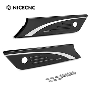 Caches de Serrures de Sacoches CNC pour Harley Street Glide, Road King, Road Glide – photo 7/9